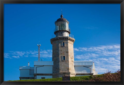 Framed Spain, Cabo Machichaco cape and Lighthouse Print