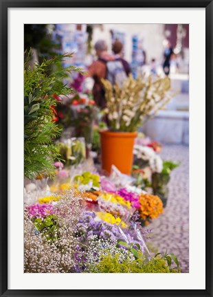 Framed Spain, Cadiz, Plaza de Topete Flower Market Print