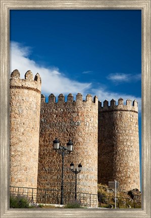 Framed Spain, Castilla y Leon Region, Avila Scenic Medieval City Walls Print