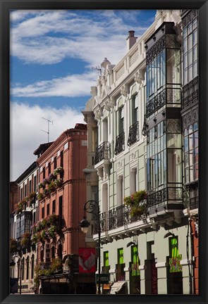 Framed Spain, Castilla y Leon, Leon, Barrio Gotico Print