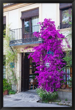 Framed Spain, Granada The entrance of Hotel America Print
