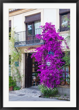 Framed Spain, Granada The entrance of Hotel America Print