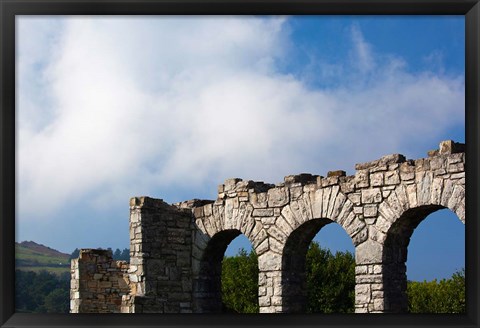 Framed Spain, Hondarribia, abbey ruins, Jaizkibel Road Print