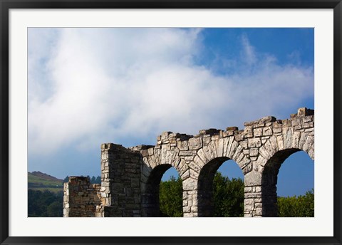 Framed Spain, Hondarribia, abbey ruins, Jaizkibel Road Print