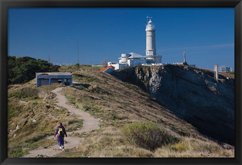 Framed Spain, Santander, Cabo Mayor Lighthouse Print