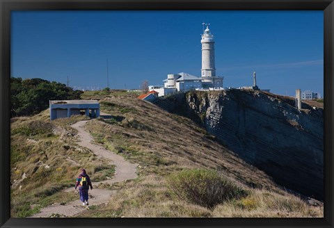 Framed Spain, Santander, Cabo Mayor Lighthouse Print