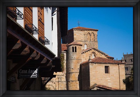 Framed Spain, Santillana del Mar, Iglesia de Colegiata Print