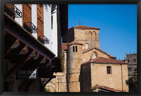 Framed Spain, Santillana del Mar, Iglesia de Colegiata Print