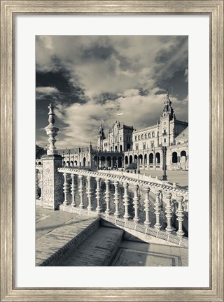Framed Spain, Seville, buildings of the Plaza Espana Print