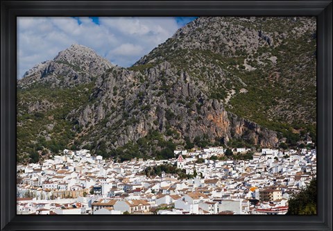 Framed Spain, Ubrique, Andalucian White Village Print