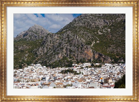 Framed Spain, Ubrique, Andalucian White Village Print