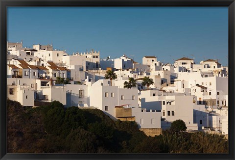 Framed Spain, Vejer de la Frontera, Elevated Town View Print