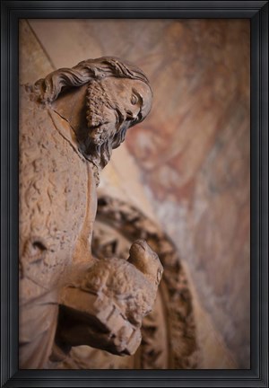 Framed Statue of Saint John the Baptist, Leon, Spain Print
