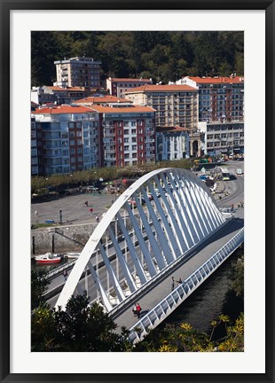 Framed Town View, Ondarroa, Spain Print