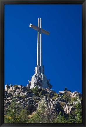 Framed Valle de los Caidos, San Lorenzo de El Escorial, Madrid Region, Spain Print