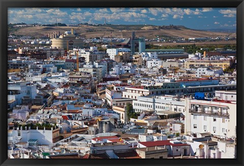 Framed View From Torre Giralda, Seville, Spain Print