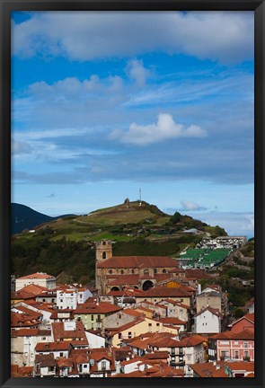 Framed View of Old Town, Laredo, Spain Print