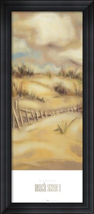 Framed Beach Scene I Print