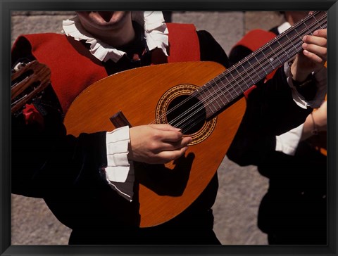 Framed Street Minstrels, Santiago de Compostela, Spain Print