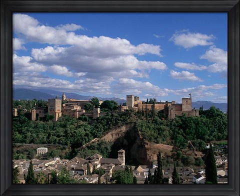 Framed Alhambra, Granada, Andalusia, Spain Print