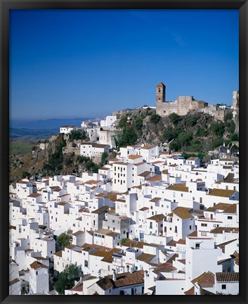 Framed White Village of Casares, Andalusia, Spain Print
