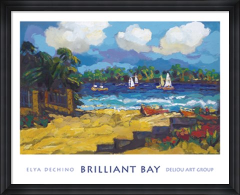 Framed Brilliant Bay Print