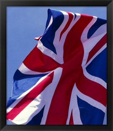 Framed British Flag, England Print