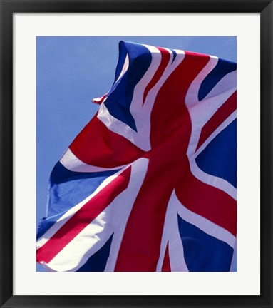 Framed British Flag, England Print