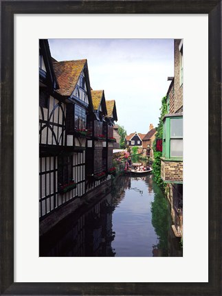 Framed Boating Trips on the River Stour, Canterbury, Kent, England Print