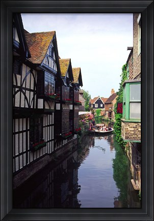 Framed Boating Trips on the River Stour, Canterbury, Kent, England Print