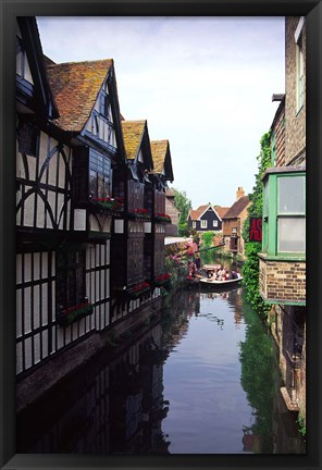 Framed Boating Trips on the River Stour, Canterbury, Kent, England Print