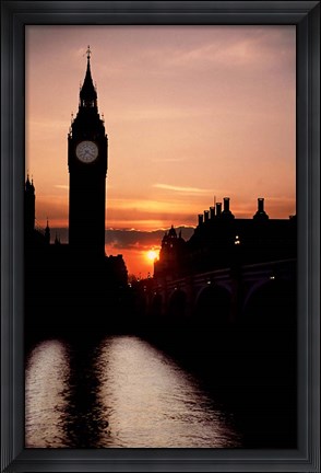 Framed Big Ben Clock Tower, London, England Print