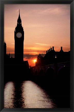 Framed Big Ben Clock Tower, London, England Print