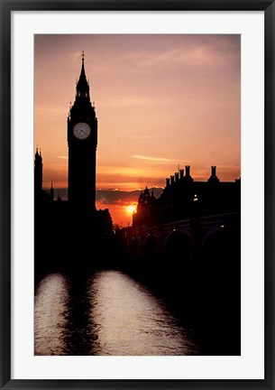 Framed Big Ben Clock Tower, London, England Print