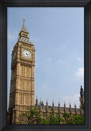 Framed England, London, Big Ben Clock Tower Print