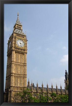 Framed England, London, Big Ben Clock Tower Print