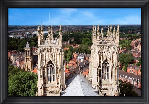 Framed York Minster Cathedral, City of York, North Yorkshire, England Print