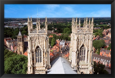 Framed York Minster Cathedral, City of York, North Yorkshire, England Print