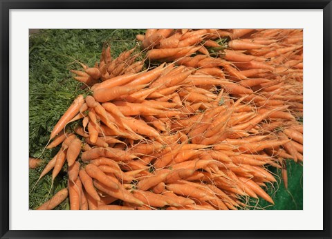 Framed Carrots, England Print