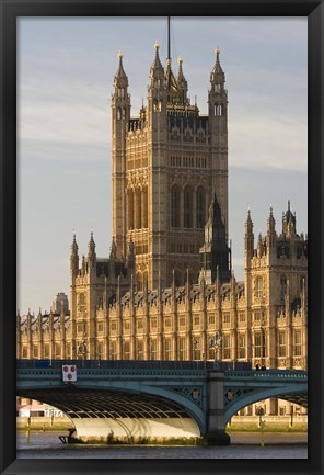 Framed Houses of Parliament, London, England Print