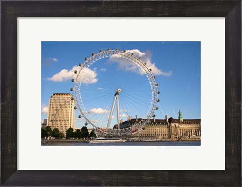 Framed London Eye, Amusement Park, London, England Print