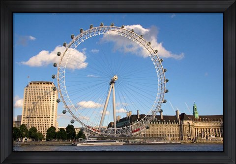Framed London Eye, Amusement Park, London, England Print