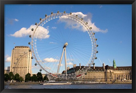 Framed London Eye, Amusement Park, London, England Print