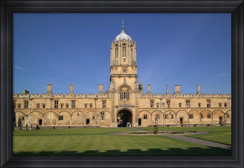 Framed Tom Tower, Christchurch University, Oxford, England Print