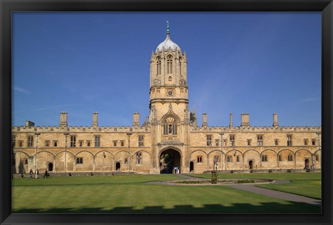 Framed Tom Tower, Christchurch University, Oxford, England Print