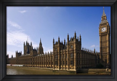 Framed UK, London, Big Ben and Houses of Parliament Print