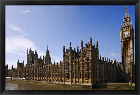 Framed UK, London, Big Ben and Houses of Parliament Print