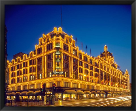 Framed Harrods, London, England Print