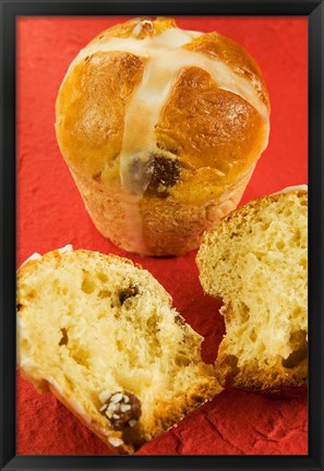 Framed Hot cross buns, an English Easter specialty Print