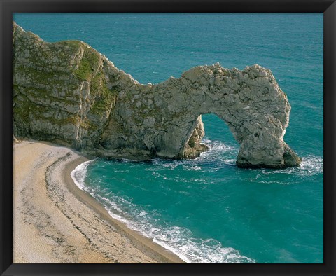 Framed Durdle Door in Lulworth Cove, Dorset, England Print